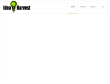 Tablet Screenshot of ideaharvestllc.com